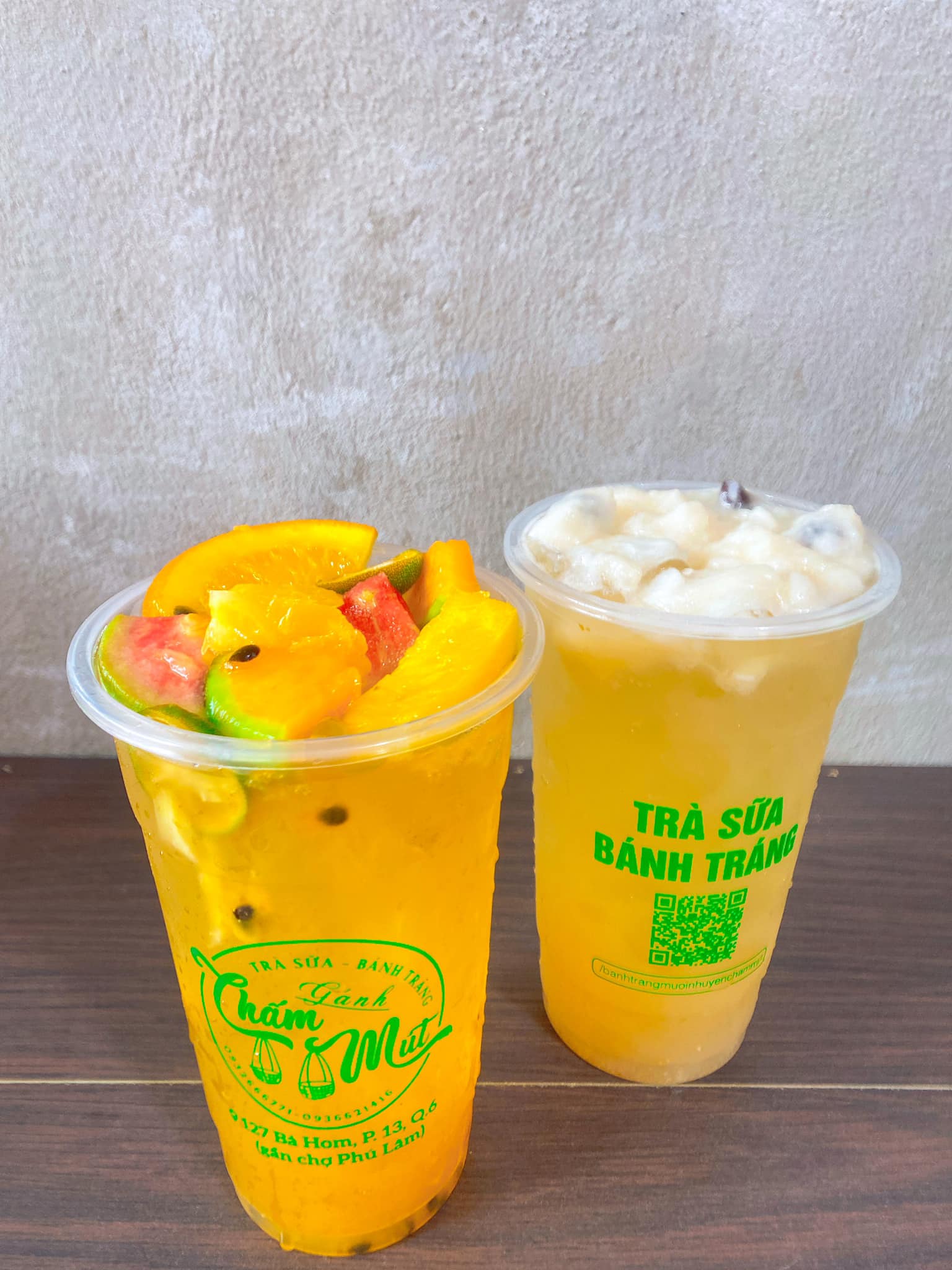 Gánh Chấm Mút - Bánh Tráng & Trà Sữa - Bà Hom