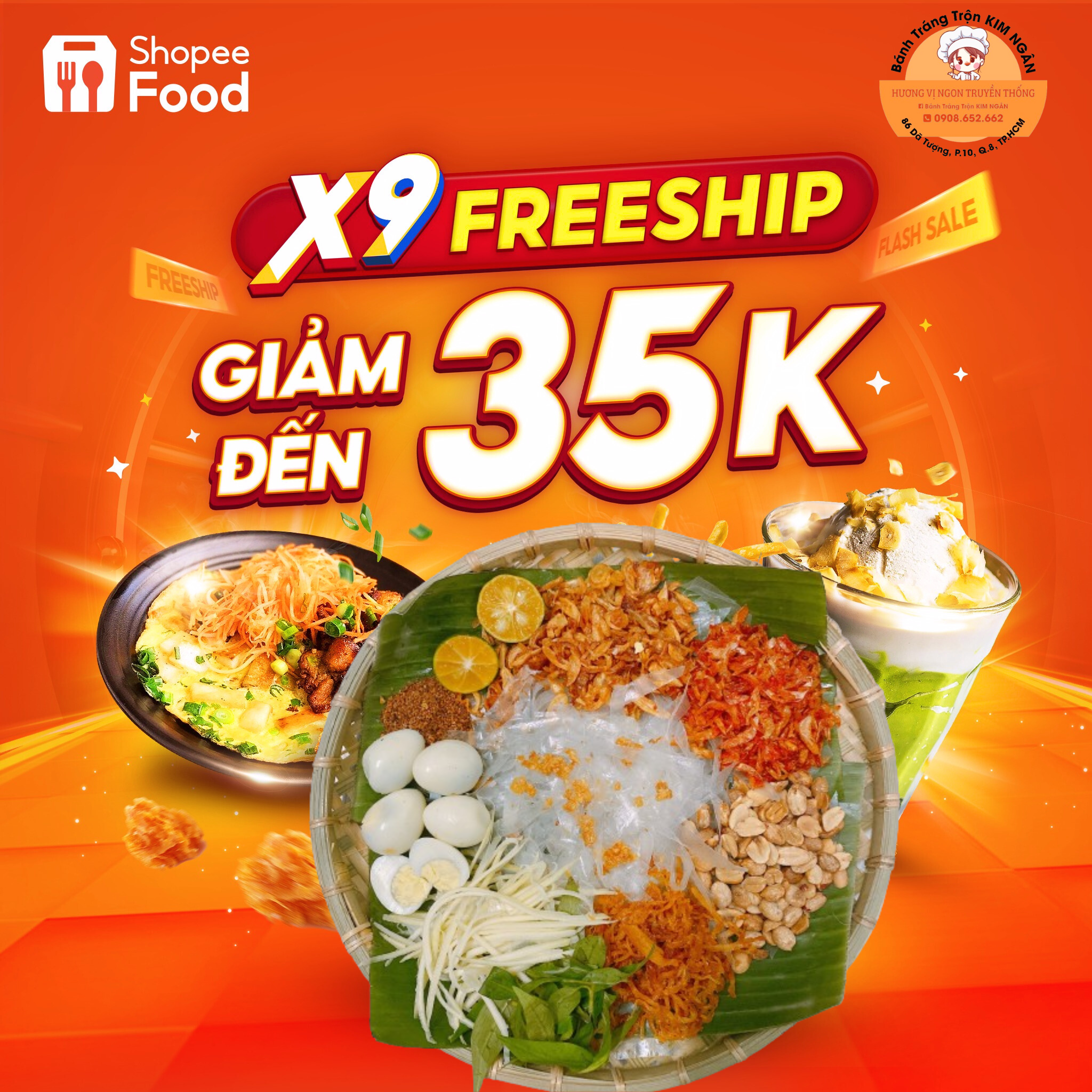 Bánh Tráng Trộn Kim Ngân - Dã Tượng