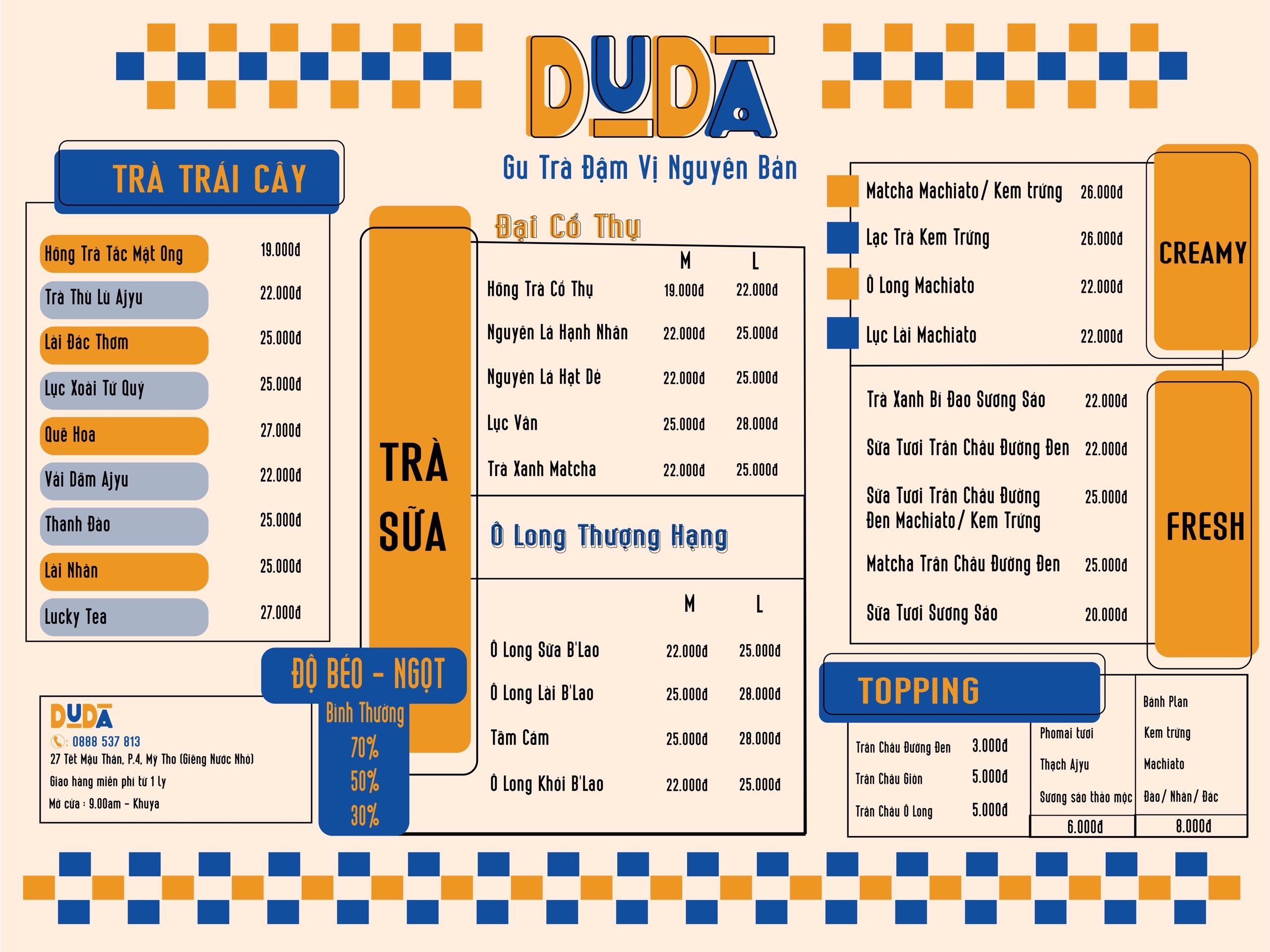 Trà Sữa Đậm Vị DUDA - Tết Mậu Thân